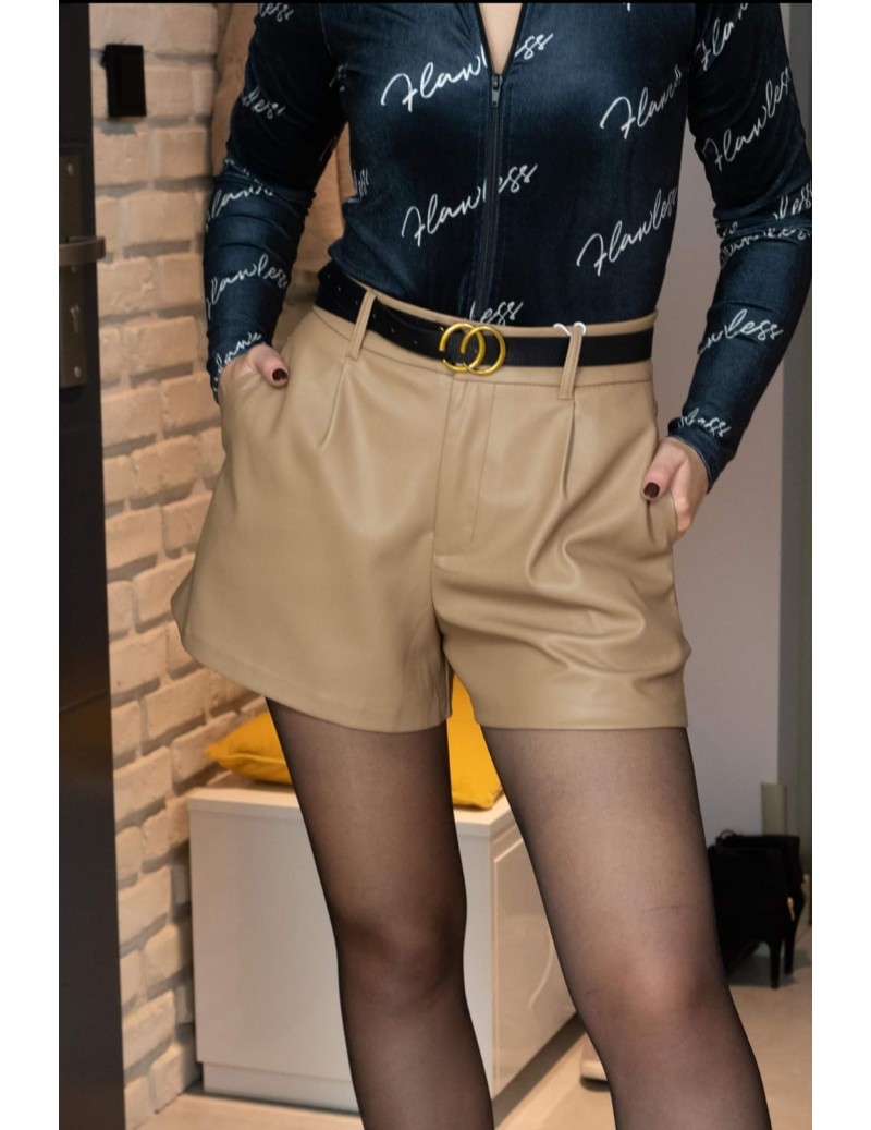 Spodenki ekoskórka beżowe...